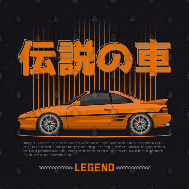 Tuner Orange MK2 MR 2 JDM by GoldenTuners